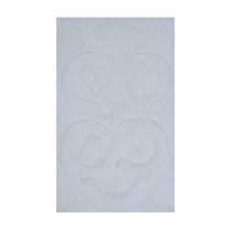 Knightsbridge Tuft Twisted 220 GSF Non Skid Back Bath Rug 20 x 30 - White