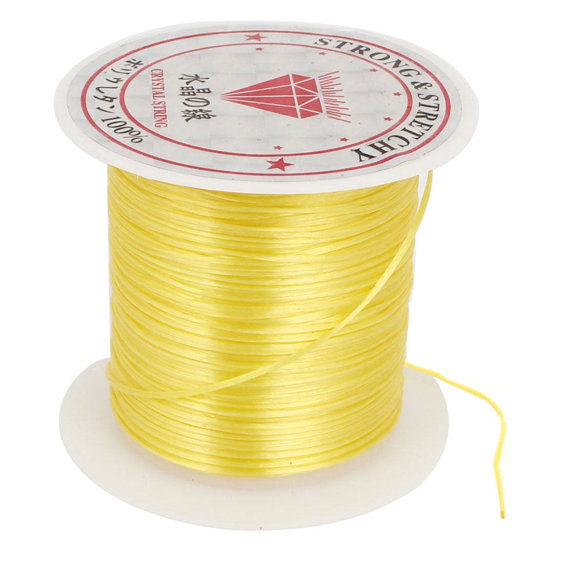 1mm Yellow Elastic Stretch Beading String Thread Cord Wire for Jewelry