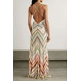 thumbnail image 2 of Colorful Chevron Maxi Dress (S, Pink), 2 of 6