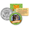 AMERICAN Cat JFK Kennedy Half Dollar US Colorized Coin
