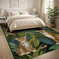 thumbnail image 3 of ODIKA 8'x10' Washable Area Rug Durable, Non-Slip Jungle Border Insect Motifs Patterned Eclectic Motif Scatter for Living Room, Under Sectional, Family, 3 of 7