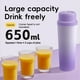 thumbnail image 3 of Licuadora Portátil Inalámbrica de Acero Inoxidable de 650 Ml, Recargable por USB, Exprimidor de Naranjas, 20 Cuchillas, Tritura Hielo A, 3 of 5