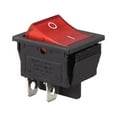 4X Red Light Illuminated 4 Pin DPST ON/OFF Snap in Rocker Switch 16A ...