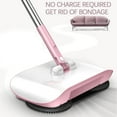 thumbnail image 6 of 13x46Inch 3 in 1 Carpet Sweeper Cleaners,Hand Push Sweeper for Home,Manual Vacuum Sweeper with 180 Degree Rotating,Durables and Convenient,Foldable and Compact,for Apartments,Offices,Home, 6 of 6