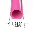 thumbnail image 2 of 1" Size Furniture Grade PVC Pipe, 40", Pink (3-Pack), 2 of 2