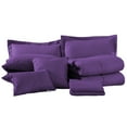 thumbnail image 2 of NC 10 Piece Bed in a Bag Cal King Size Comforter Set Bedding Set, Plaid Pattern, Purple, 2 of 5