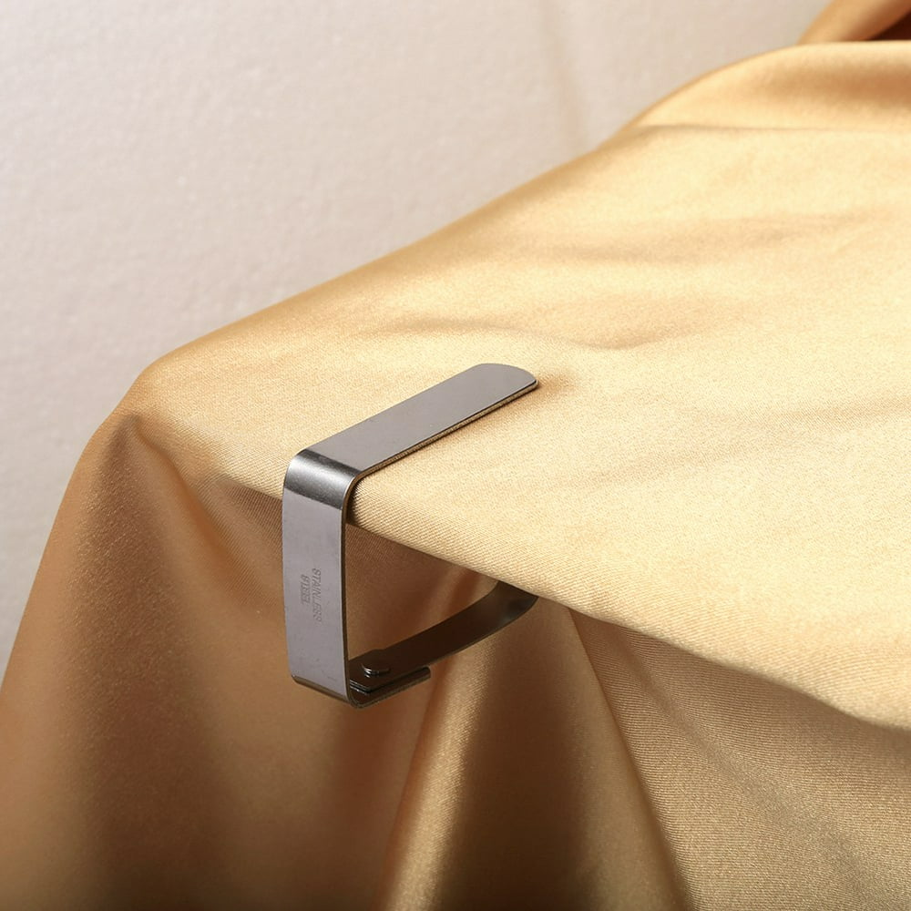 Mgaxyff New Adjustable Stainless Steel Tablecloth Clips Clamps For Banquet Outdoor Picnic