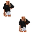 thumbnail image 3 of Qarigey Blusa informal para mujer, camisa para niñas, Club, playa, vacaciones, viajes, transpirable, básica, para el hogar, ropa Type10 NO10, 3 of 6