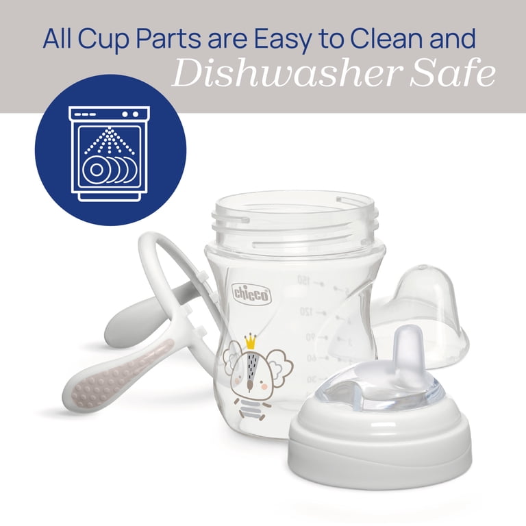 Chicco Silicone Spout Transition Sippy Cup, 7oz, Gray - Walmart.com