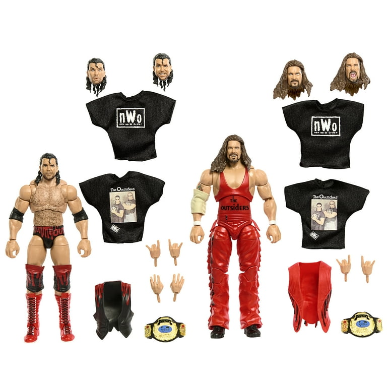 WWE Mattel Elite Outsiders 2個セット 新品開封のみ Outsiders (Scott Hall & Kevin Nash) WWE Ultimate Edition 2