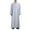 Gray, variant on Christmas! Ohufall Thobe,Robe for Men, Muslim Robe Arab Middle Robe Pattern Long Sleeved Standing Neck Fashion Casual Robe Muslim Clothes for Men