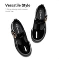 thumbnail image 4 of DREAM PAIRS Girls Mary Jane Shoes, Platform School Uniform Dress Shoes with Adjustable Buckle Strap, Chunky Sole T-Strap Casual Flats, 4 of 6