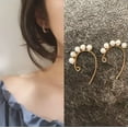 thumbnail image 5 of K-KED 925 Sterling Silver /Gold plated Small Pearl Hook Earrings Women-Silver, 5 of 9