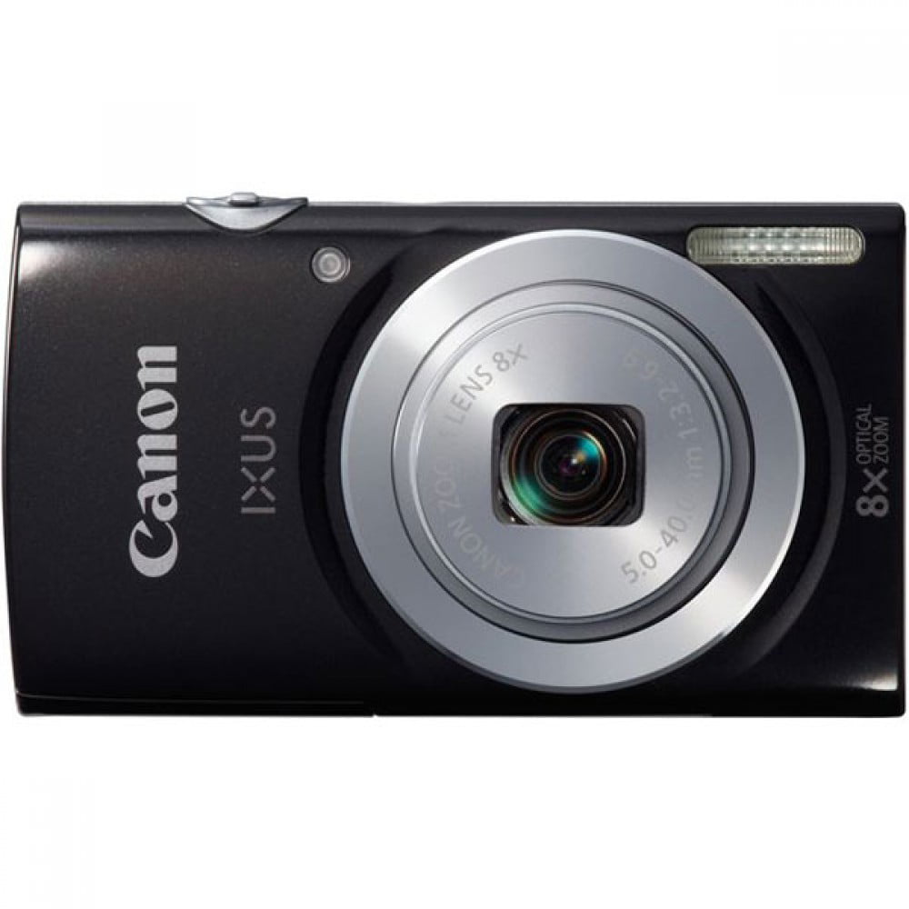 Canon IXUS 185/ELPH 180 Digital Camera (Black) + Tripod + Case 