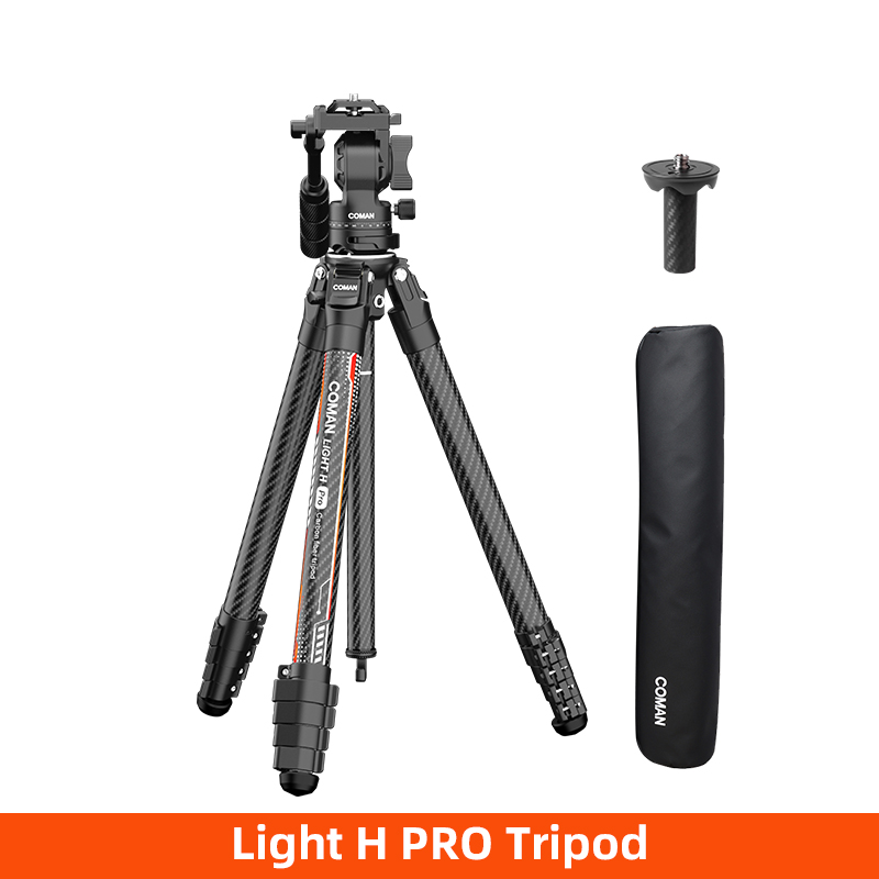 Light H Pro Professional Camera Tripod With Hydraulic Head Detachable To Monopod For Sony Canon Nikon DSLR Camera Light Pro H Tripod