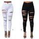 thumbnail image 3 of Sonducket Jeans Cintura alta Pantalones de mezclilla ajustados Mujer Pantalones largos ajustados Prendas para la parte inferior del cuerpo Blanco METRO, 3 of 6