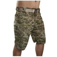 thumbnail image 2 of cllios Camo Cargo Shorts for Men Relaxed Fit Multi Pockets Shorts Work Tactical Shorts Casual Hiking Camo Cargo Shorts, 2 of 4