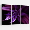 thumbnail image 2 of Designart 'Fractal Flower Purple ' Floral Art Canvas Print, 2 of 3