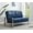 Navy Blue, variant on Leisuremod Jefferson Modern Leather Contemporary Loveseat With Silver Frame Mid-Century Living Room Loveseat Sofa (Cognac Tan)