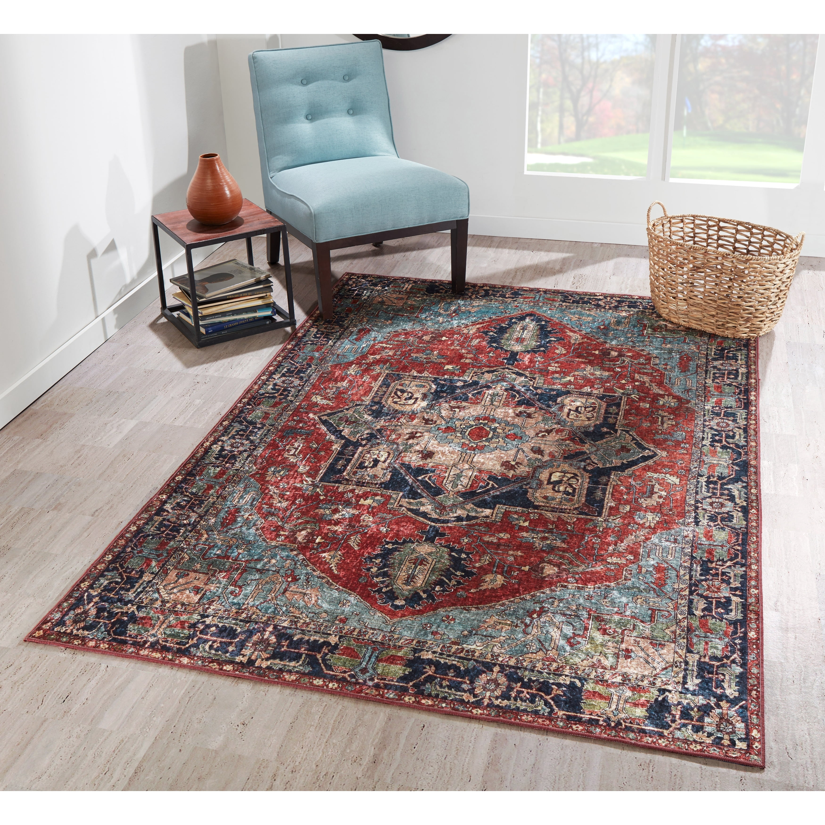 Momeni Traditional Rectangle Area Rug, Multi, 8' X 10'