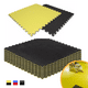 thumbnail image 1 of Tatami Piso de Hule Profesional Para Gimnasio Artes Marciales Marthing Tapete Ejercicio, Protector de Piso Maquinas de Ejercicio Facil de Colocar y Limpiar Antidezlizante Bicolor Gris / Negro, 1 of 5