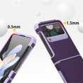 thumbnail image 6 of New Armor Protective PC TPU Z Flip 3/4/5 Case Phone Cover Shock Proof Mobile Phone Protector YELLOW FOR Z FLIP 3, 6 of 8