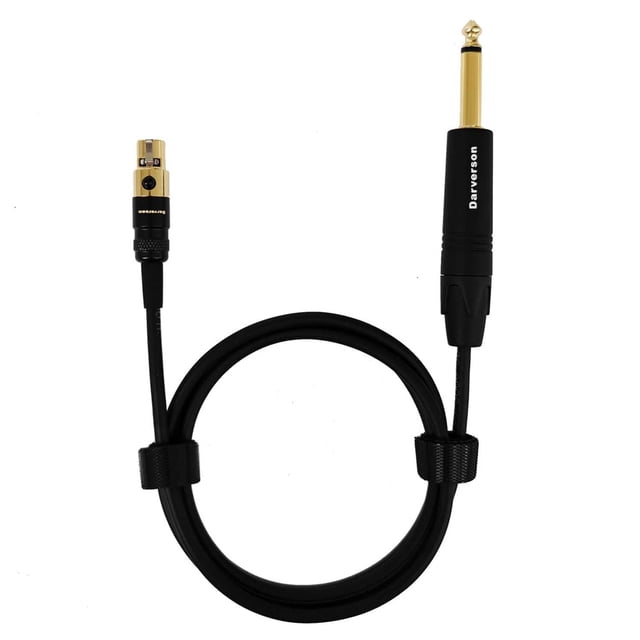 Cable mini XLR 3 Pines Darverson Dorado para Transmisor AKG y Guitarra
