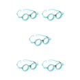 thumbnail image 1 of maskred Adult Optical Trial Lens Frame Eyeglasses Optometry Optician Tool Optic Blue 54mm 5Set, 1 of 6