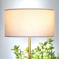 thumbnail image 3 of Brightech Quinn Mid Century Modern Floor Lamp with LED Light, Antique Brass, 3 of 9