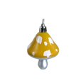 thumbnail image 2 of 2 Pcs Mushroom Ornaments Christmas Tree Hanging Decorations Plastic Mushroom Hanging Ornaments Festive Decor for Christmas Tree and Holiday Party, 2.95x1.89 Inch, Yellow, 2 of 5