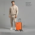 thumbnail image 3 of InUSA Trend 20" Hardside Lightweight Luggage with Spinner Wheels, Handle, and Trolley, Orange, 3 of 12