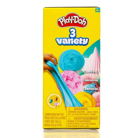 Play-Doh Carnival 3-Pack Variety – Scented Cloud & Super Stretch