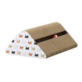 thumbnail image 2 of GROWTH TANK Cardboard Cat Scratcher Trianglar Cardboard Thickened Durable with Bell Ball Toy Kitten, 2 of 9