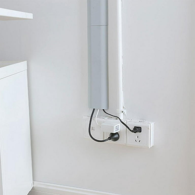 Cord Cover for Wall, Yecaye 128in One-Cord Channel Cord Hider Wire