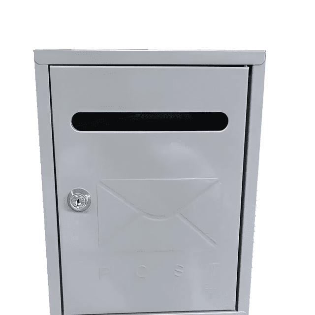 Buzón Hogar Cartas Correo Decoracion Exterior Casa Y 2 Llave Xtellar Gris