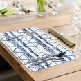 thumbnail image 6 of CounterArt "Shibori Blues" 4-Pack Reversible Tabletop Placemats, 6 of 7