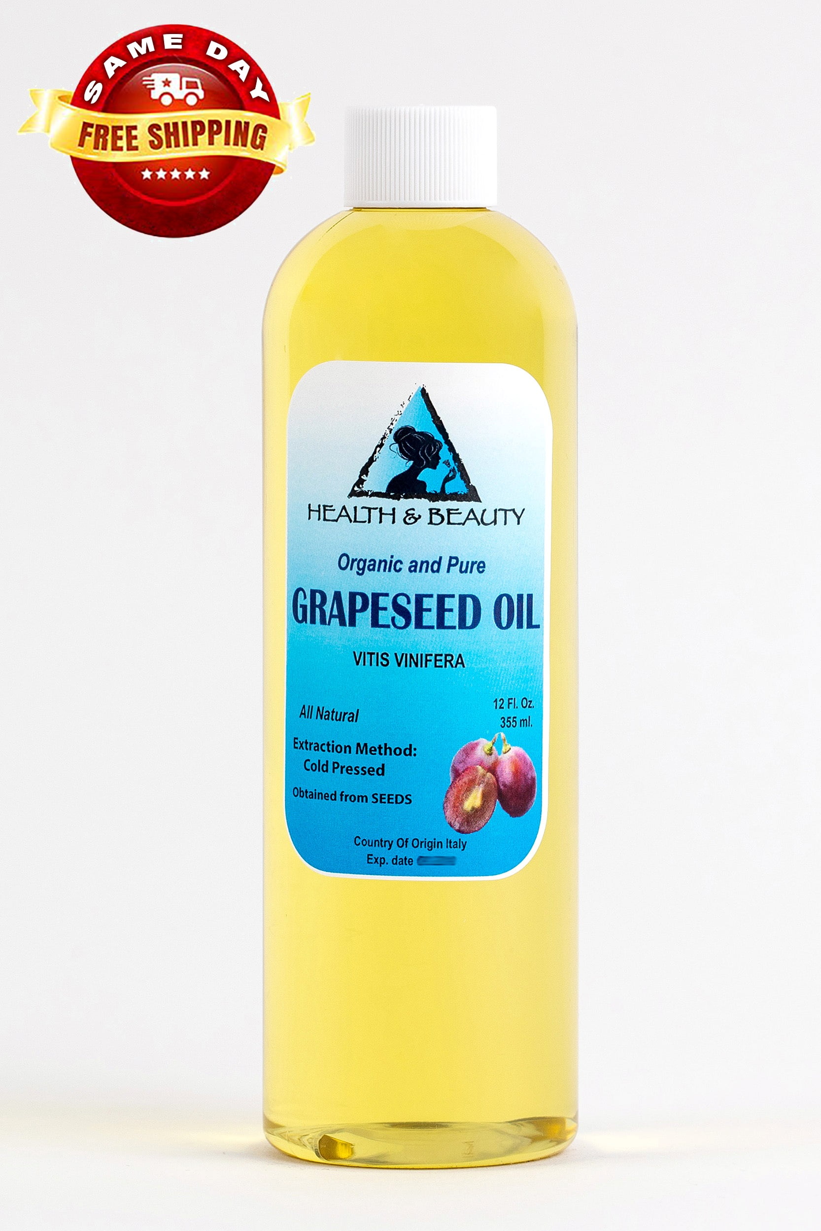 GRAPESEED OIL ORGANIC CARRIER COLD PRESSED 100% PURE 24 OZ