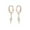 C-Rose Gold, variant on Solid 925 Sterling Silver Lightning Bolt Drop Hoop Earrings for Women Teens CZ Lightning Bolt Hoop Earrings Huggie