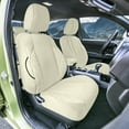 thumbnail image 3 of For 2016-2023 Toyota Tacoma FH Group Custom Fit Neoprene Car Seat Covers Waterproof - Solid Beige Front, 3 of 6