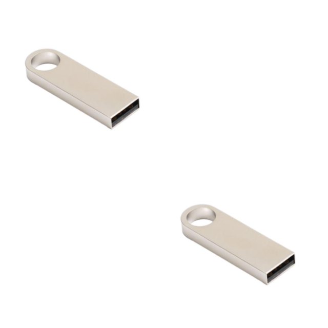 Guardoinrt USB Flash Drive Available In Various Colors And Styles Easy To Waterproof silver 32GB 2Set