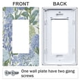 thumbnail image 3 of Yayeee Rocker Switch Wall Plate 2-Gang 4.7"x4.6" Home Decorative Outlet Cover, Vibrant Hydrangeas Pattern, 3 of 6