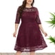 thumbnail image 2 of Vestidos Para Mujer Vestidos de Fiesta de Bienvenida Vestido de Fiesta de Noche de Moda Erógeno Cuello Redondo de Encaje de Manga Corta Vestido de Talla Grande Odeerbi  ODB168019, 2 of 9