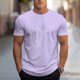 thumbnail image 1 of Tops para hombre, blusas y camisas de cuello redondo y manga corta para hombre, blusas casuales de cuello redondo con estampado de moda para hombre, blusas de cuello redondo y manga corta, camisas par, 1 of 6
