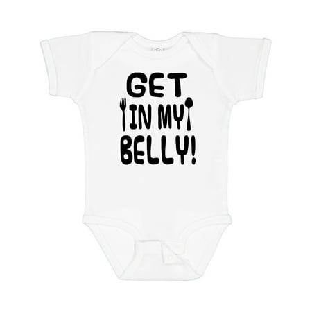 

Inktastic Get in My Belly! Gift Baby Boy or Baby Girl Bodysuit