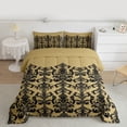 thumbnail image 2 of Castle Fairy Traditional Flower Damask Twin Comforter Sets,Bohemian Theme Bedding Set, 2 of 8