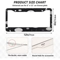 thumbnail image 4 of GZHJMY 2 Pcs License Plate Frame Planetary Flyer License Plate Cover Universal Aluminum US Car Tag Frame with 2 Holes and Screws for Front & Back License Plate Decorative, 4 of 7