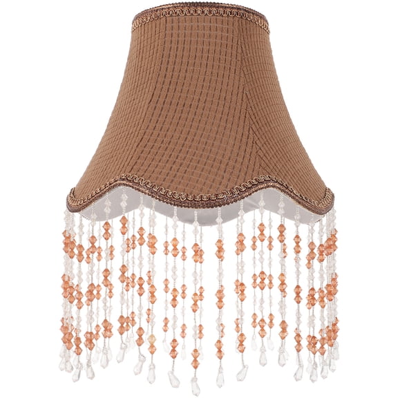 ELAYARD Palace Style Fringe Lampshade Iron Cloth 1Pack for E27 Table Lamps