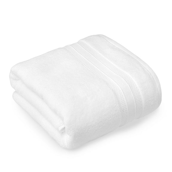hometrends Solid 100% Cotton Bath Sheet, 1 Piece, 550 GSM, Highly Absorbent & Soft Bathsheet, White