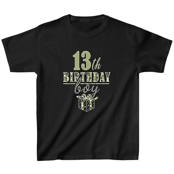 13th Birthday Shirt Boys Birthday Outfit Boy 13 Year Old Boy Birthday Shirt Army Camo Birthday