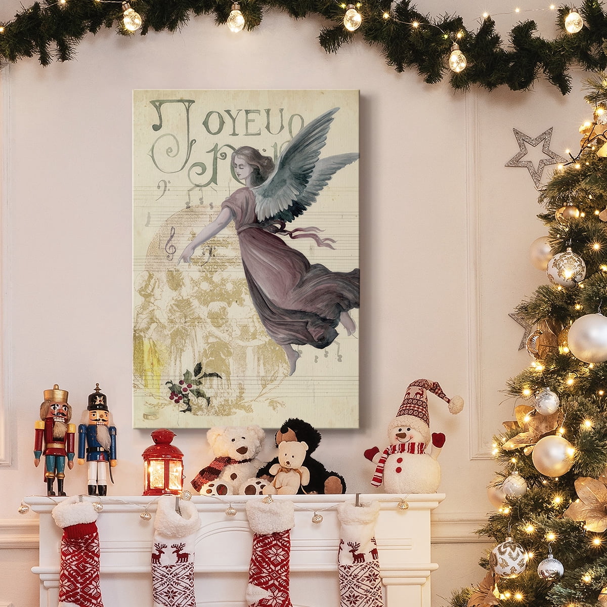 Christmas Greetings Collection B- Gallery Wrapped Canvas